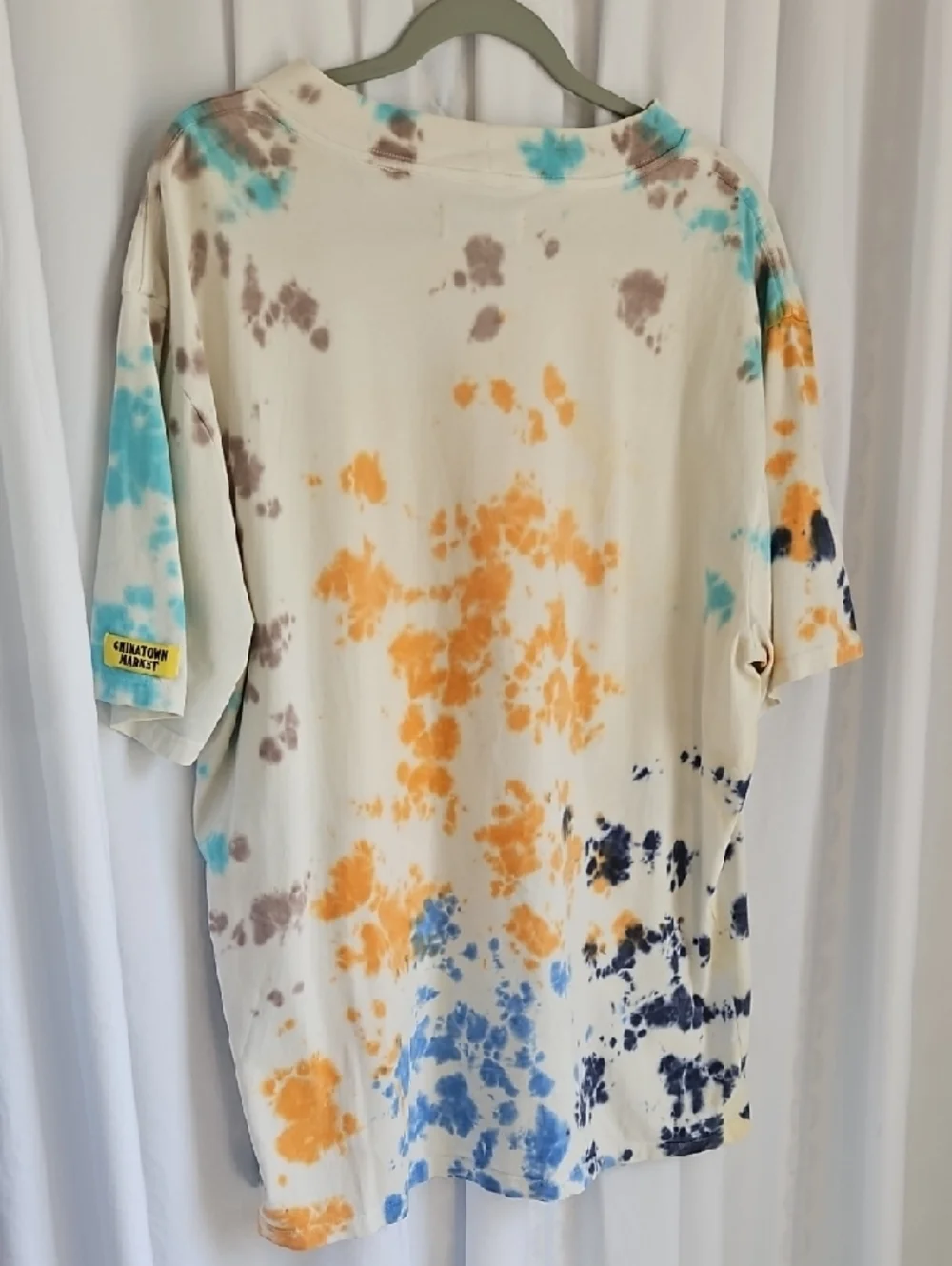 Guess Originals x Chinatown Market Smiley Face Tie-Dye T-Shirt - Size Large - Picture 2 of 7
